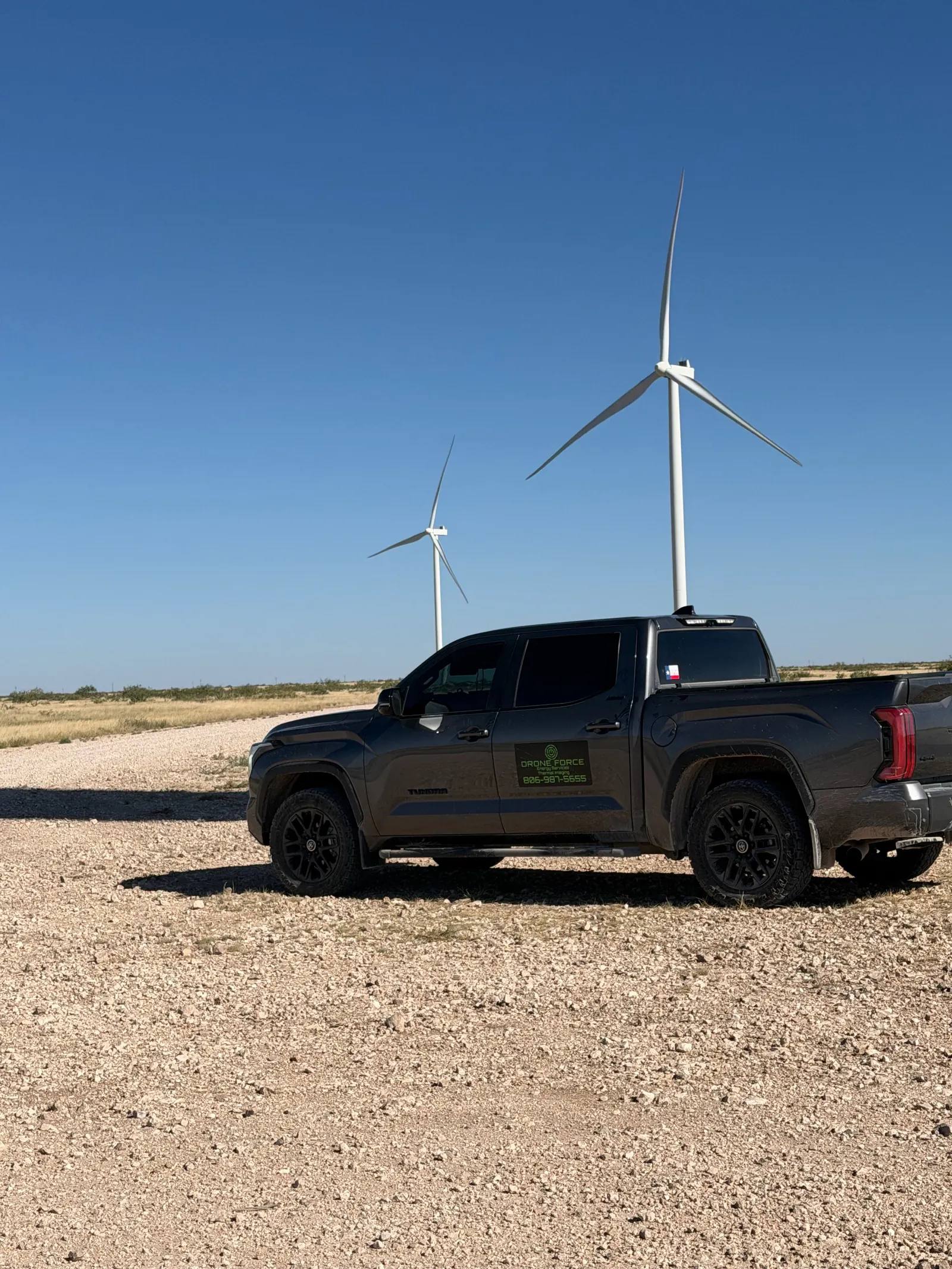 Drone Force inspection imagery representative of Texas energy assets